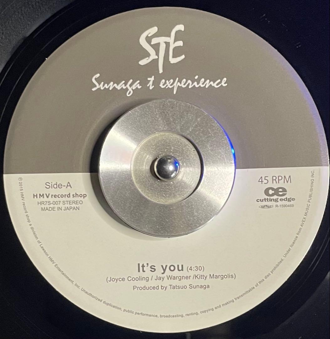 【7\"美品】SUNAGA T. EXPERIENCE / IT’S YOU