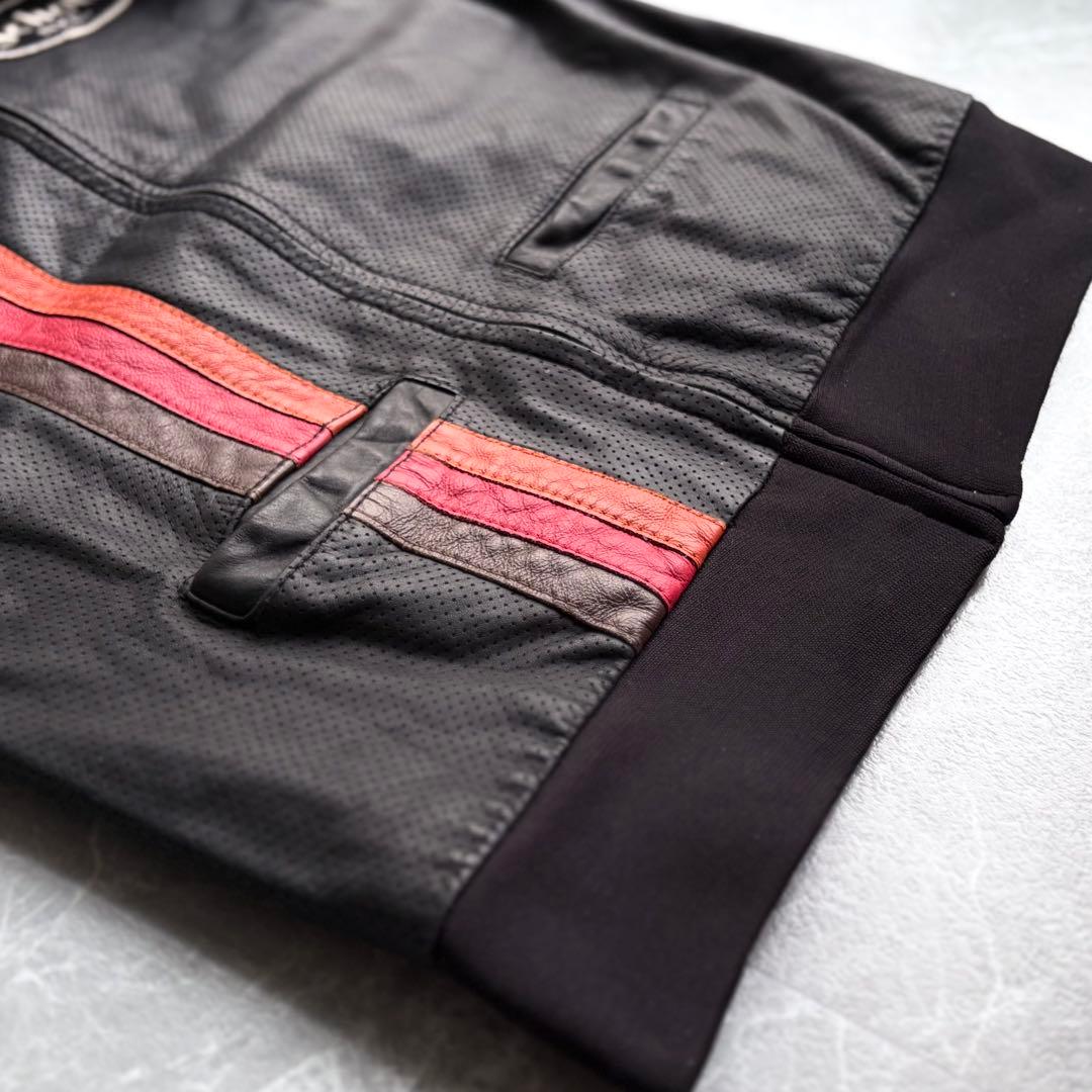 【schott】Perforated cow leather jacket