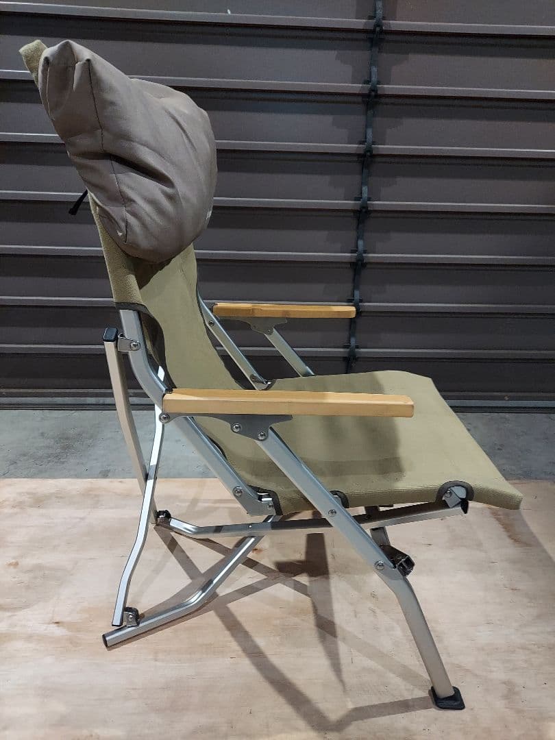  peak ローチェア30 カーキ クッションプラス 収納ケース 付き