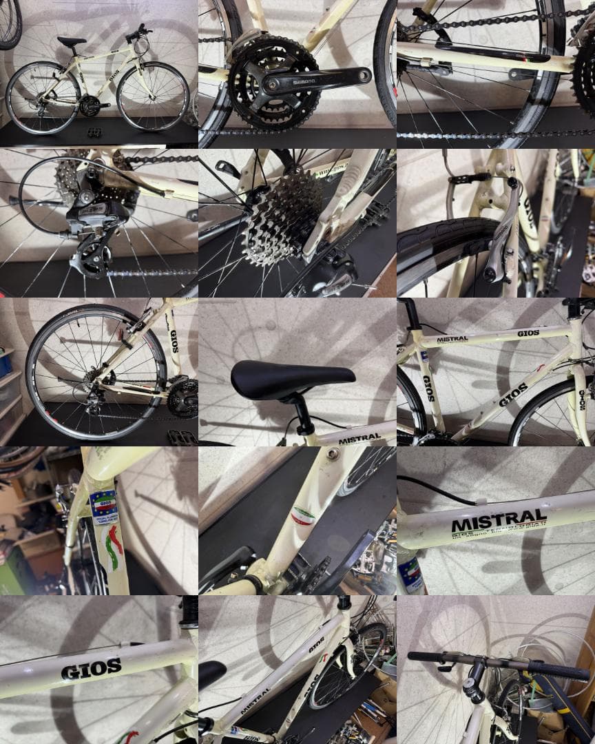 GIOS MISTRAL クロスバイク　アイボリー