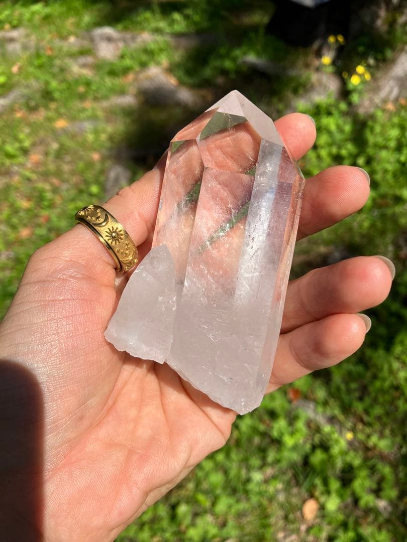 【高品質！】アーカンソー水晶 BIGポイント くっきり△