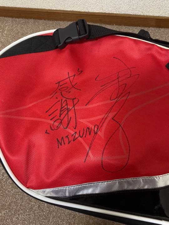 MIZUNO ソフトテニス ラケットバッグ(小林幸司選手サイン入り)