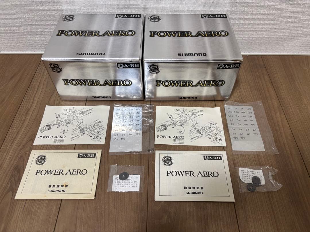 SHIMANO 03パワーエアロ 5号2個セット 3号替えスプール付き