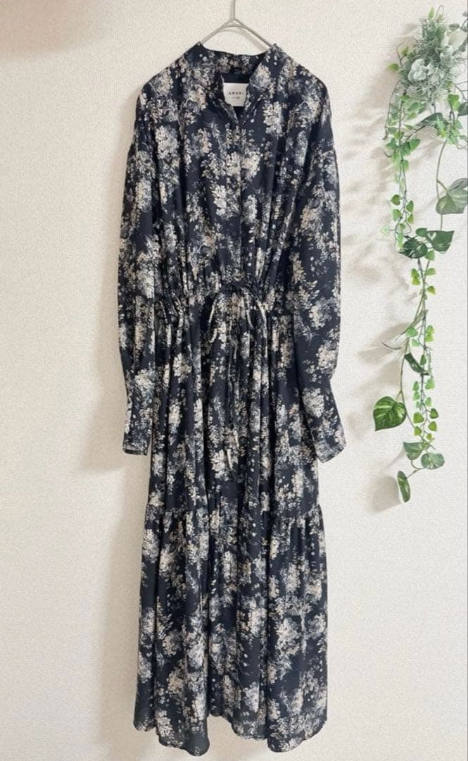 極美品★ AMERI GIULIA DRAWSTRING SHIRT DRESS