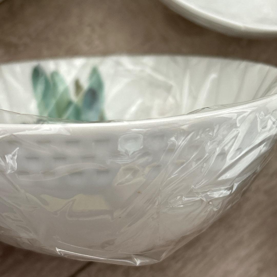Noritake ノリタケ 京香旬彩 ボウル5客＆スクエアプレート セット