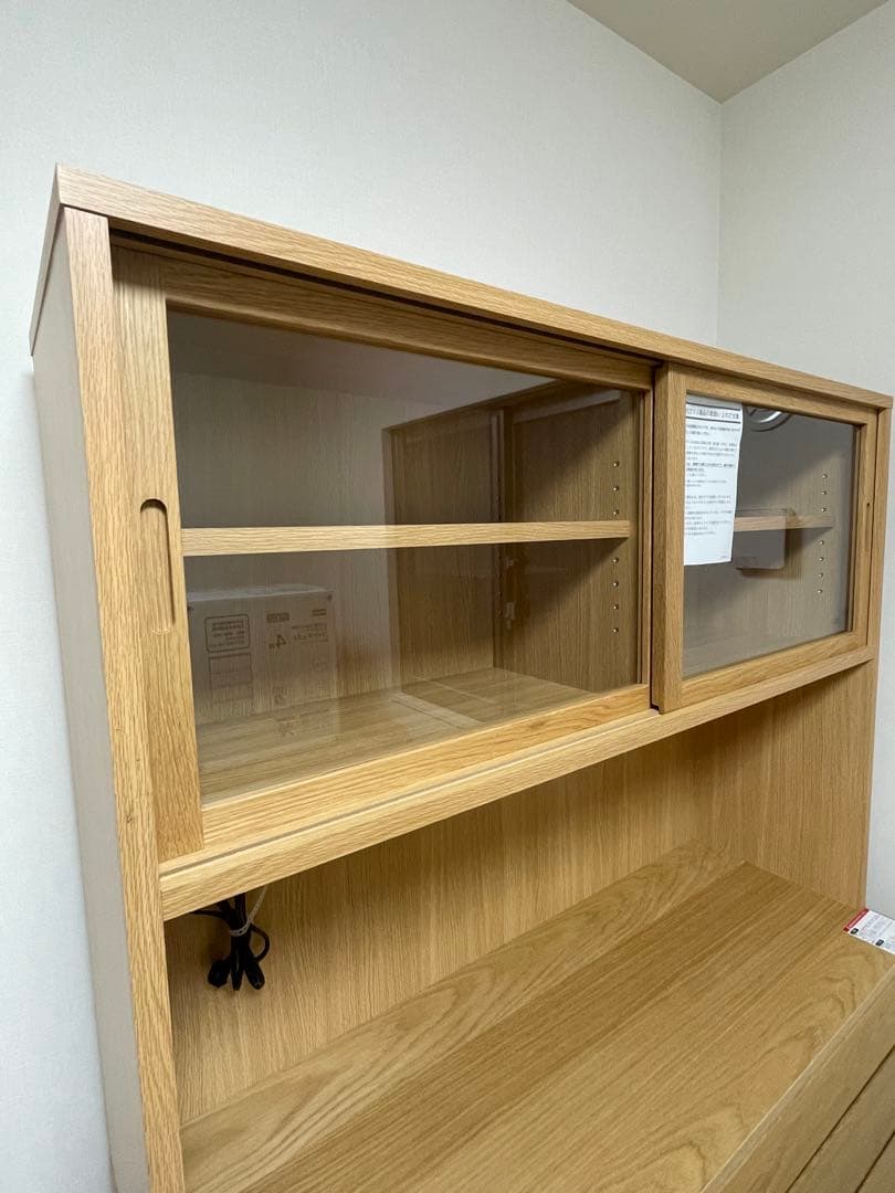 無印良品　食器棚　木製カップボード・幅120cm
