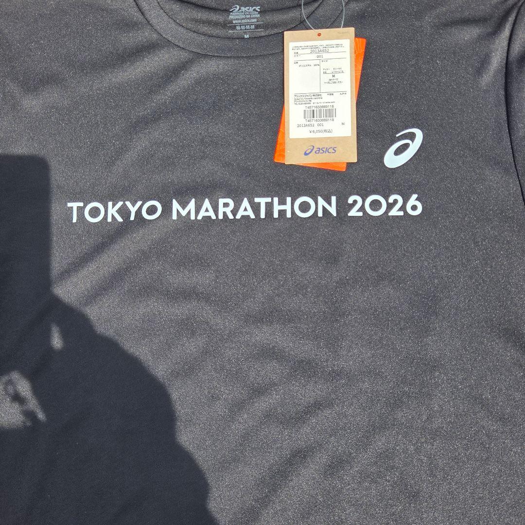 ASICS 東京マラソン 2026 シャツ海外サイズＭ