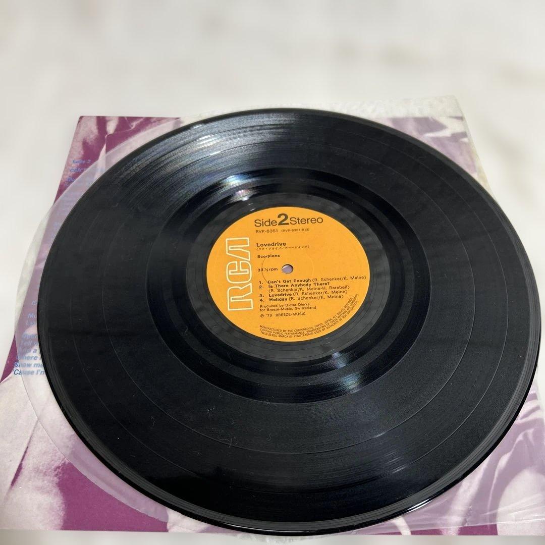 scorpions love drive LP レコード 帯付き