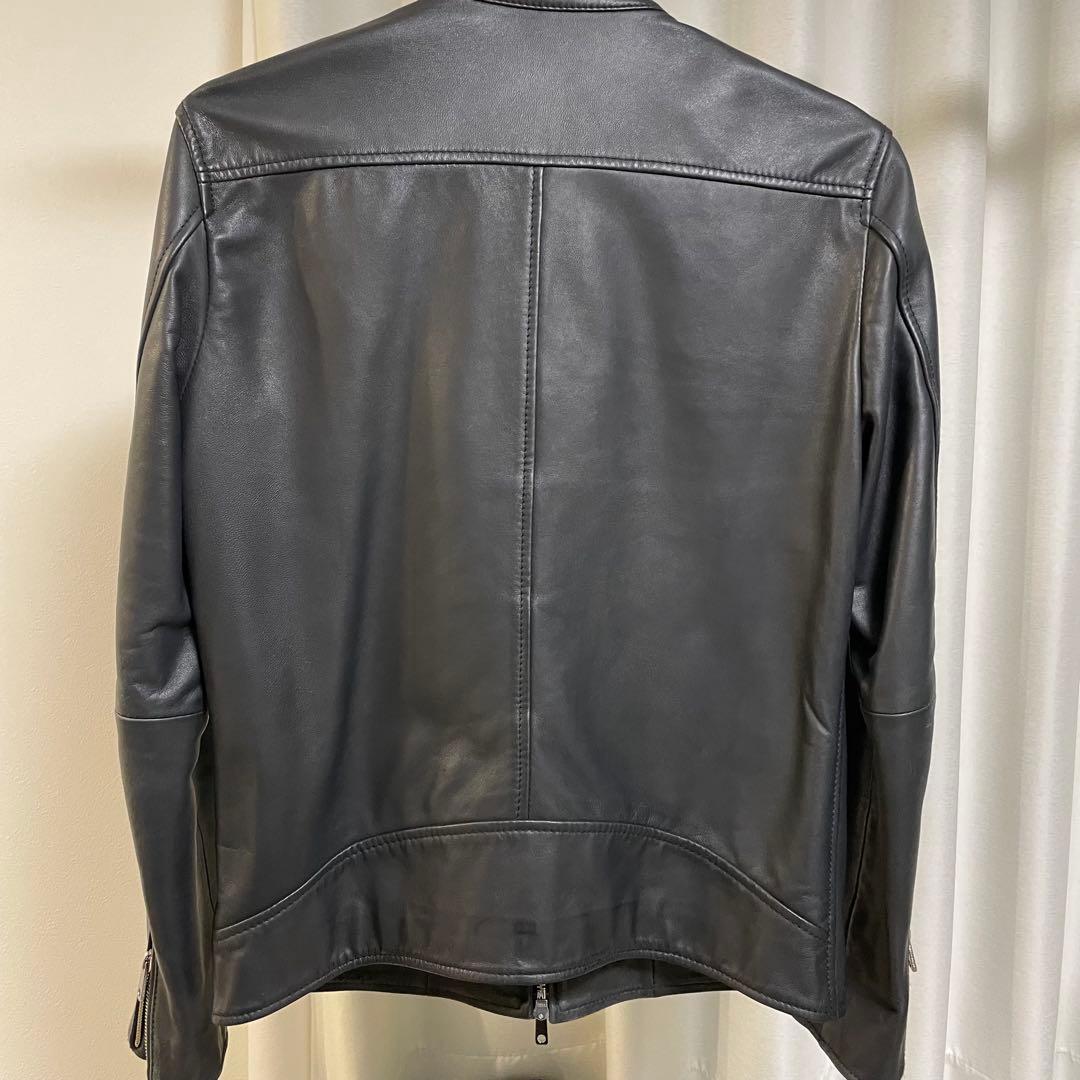 UNITED TOKYO ラムレザー シングル ライダースジャケット 黒 2