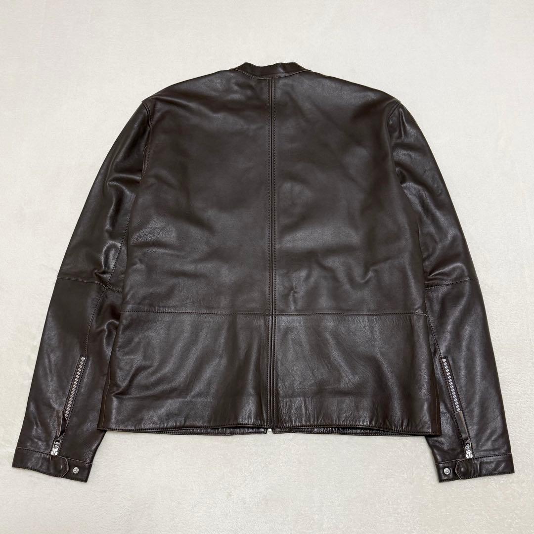 【タグ付き未使用】プリティグリーン レザージャケット シングルライダース 本革