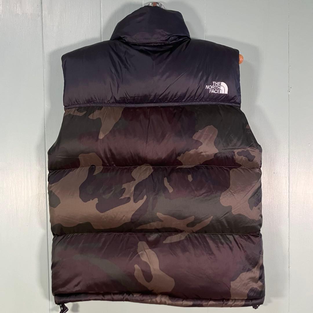 【美品級】THE NORTH FACE カモフラージュ ダウンベスト　迷彩