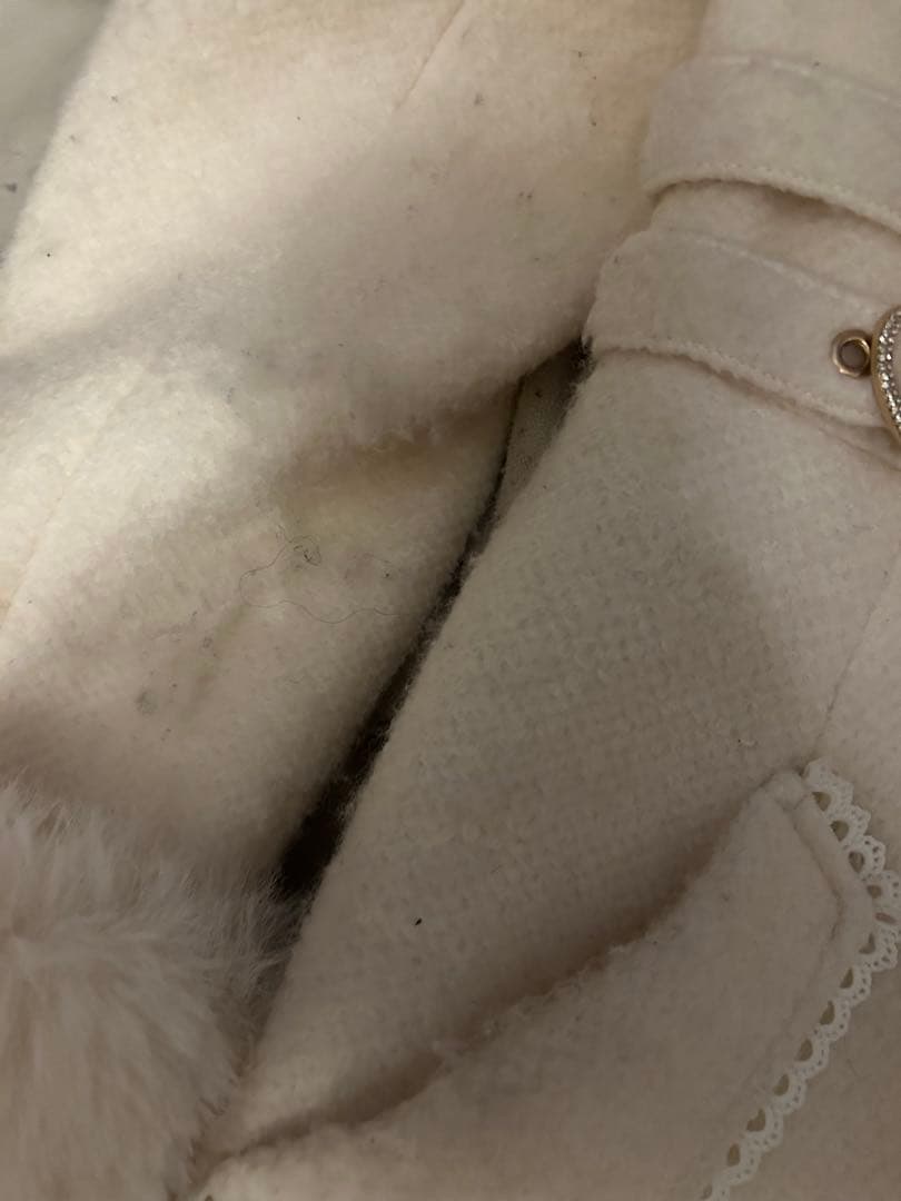 LIZ LISA アイボリー ファー付きコート※本日限定値下げしてます‼️