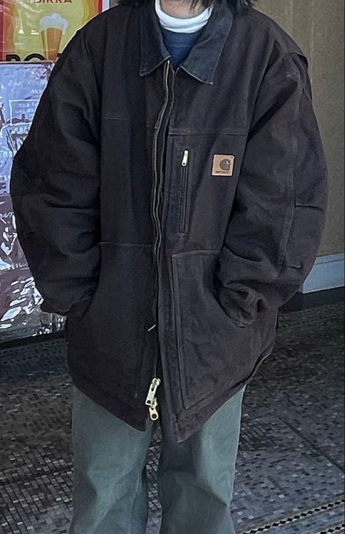Carhartt カーハートブラウン ダックジャケット デトロイトジャ