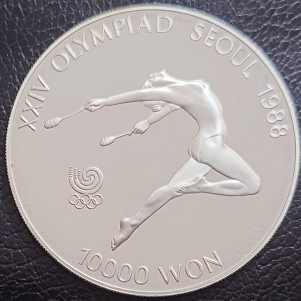 1988年 韓国銀貨 10000ウォン ソウルオリンピックSV925 33.4g