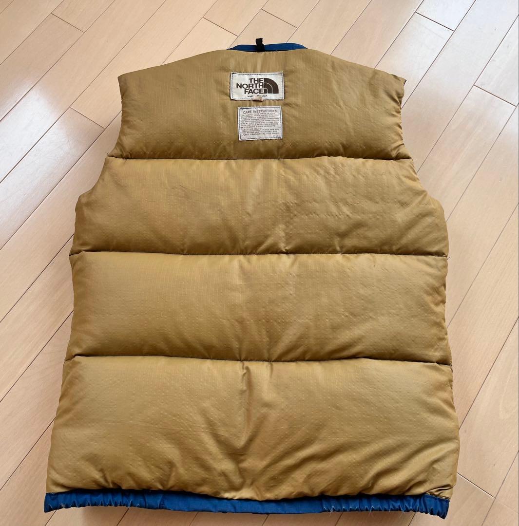 70s 80s THE NORTH FACE ダウンベスト 茶タグ　Mサイズ