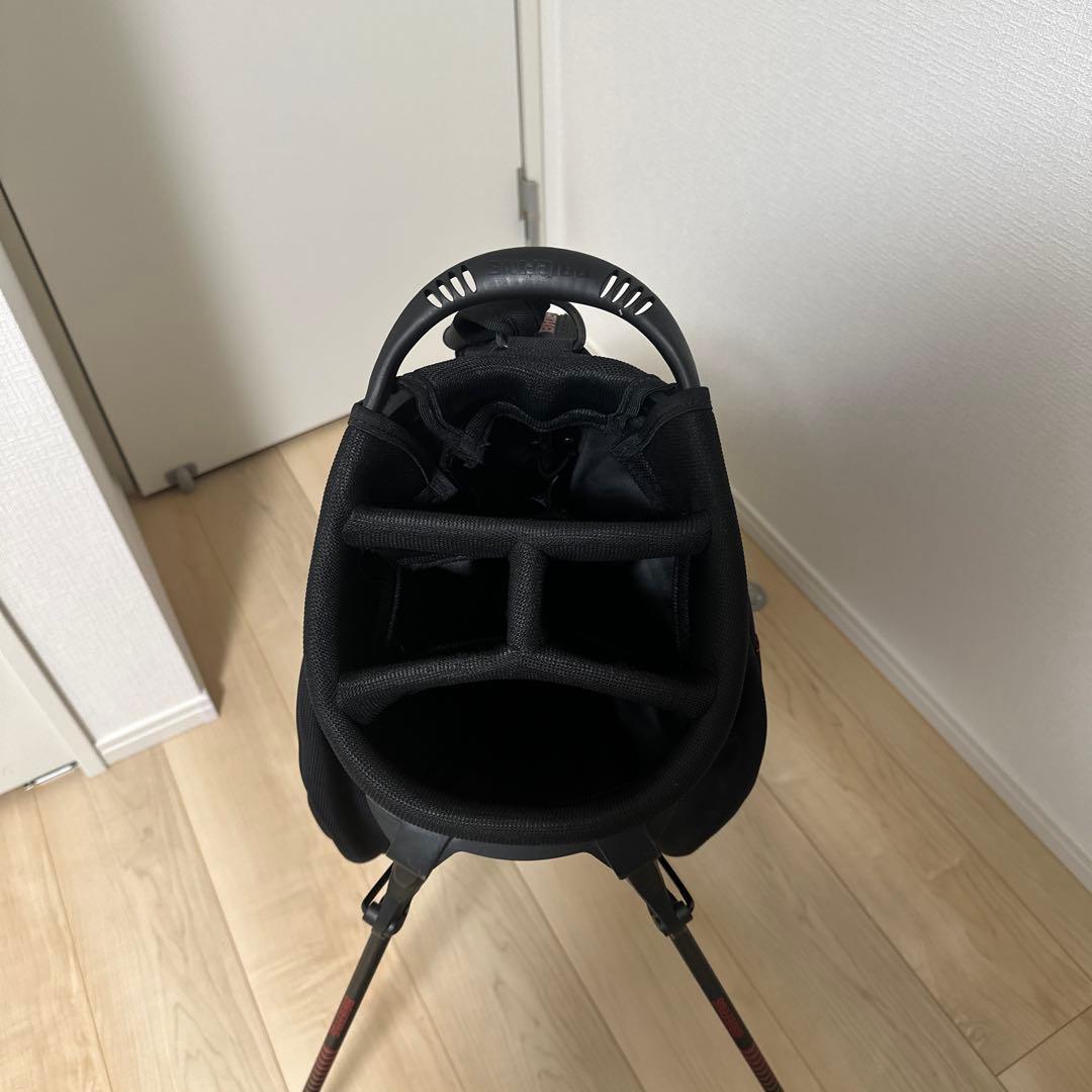 CR-10 BRIEFING ゴルフバッグ　ブラック×レッド