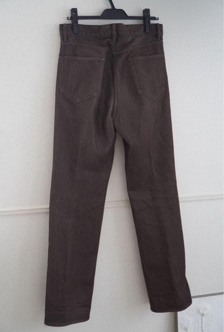 パンツ AURALEE HARD TWIST DENIM 5P PANTS brown