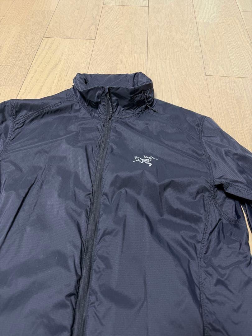 アークテリクス ARC'TERYX フード付きジャケット 夏用 M　黒 撥水軽量