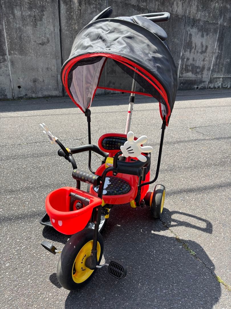 IDES アイデス ミッキーマウス 三輪車 サンシェード