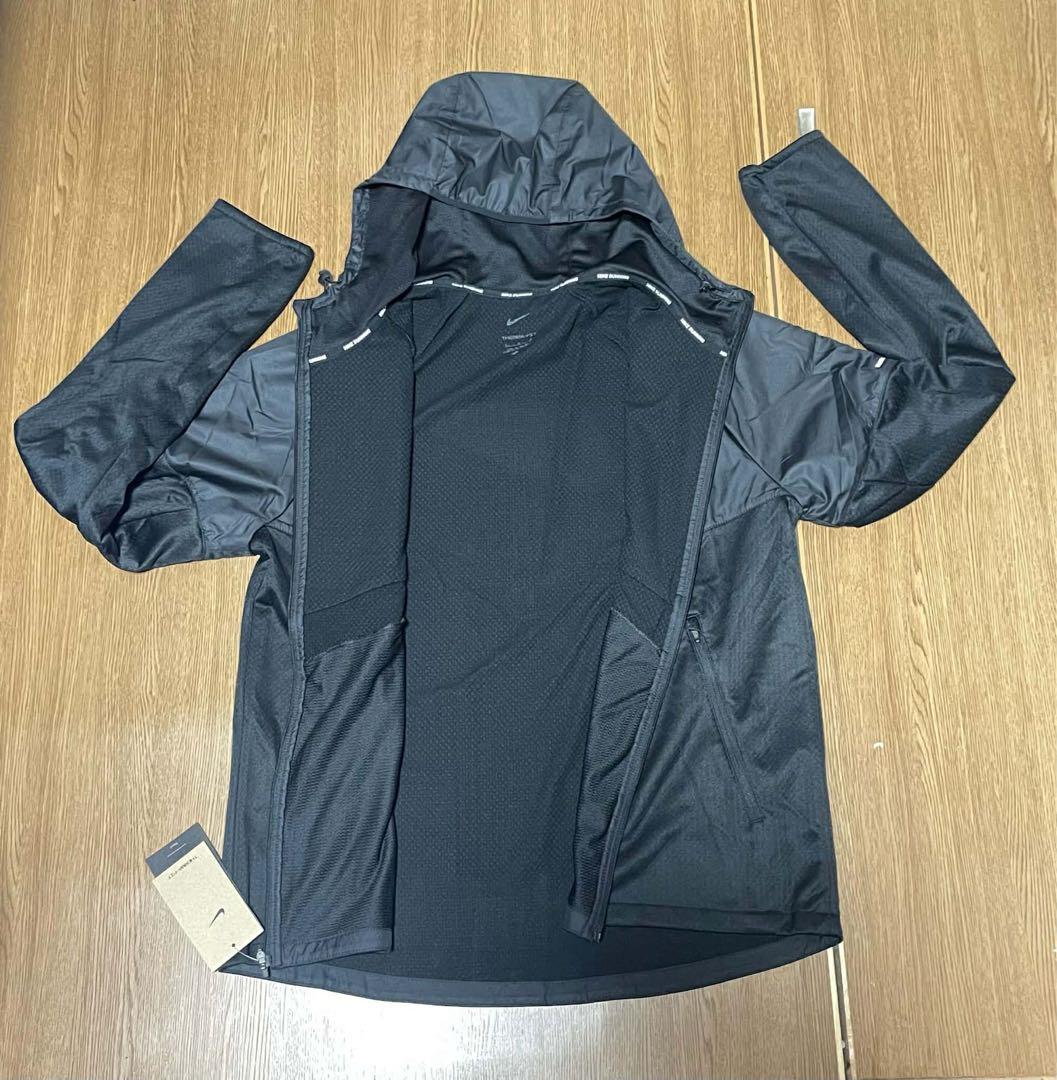 L 新品 ナイキ ランニングジャケット スフィア 防寒 サーマ ウィンドブレーカ
