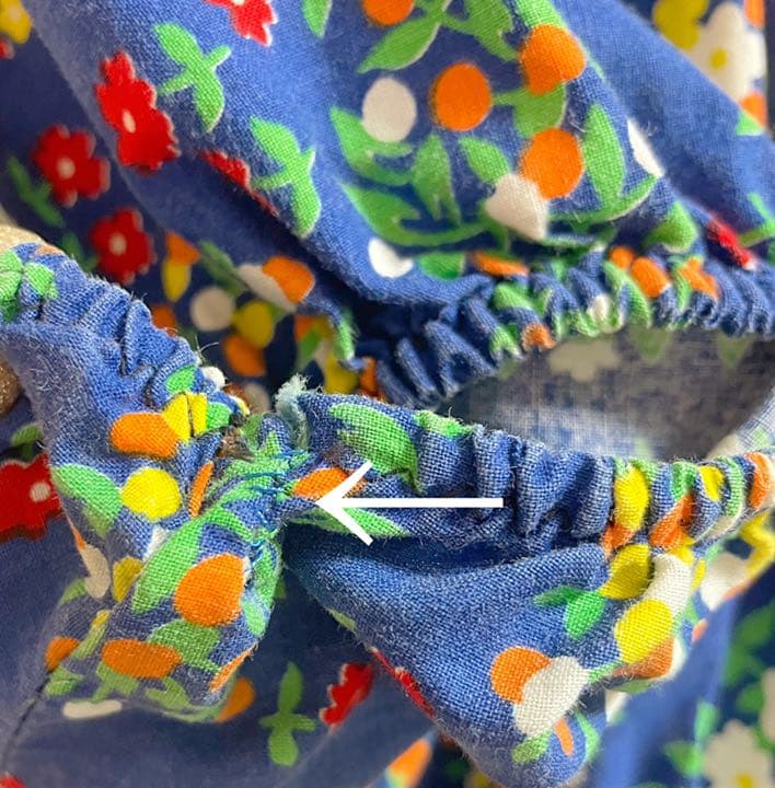 vintage blue flower dress マキシワンピース 古着