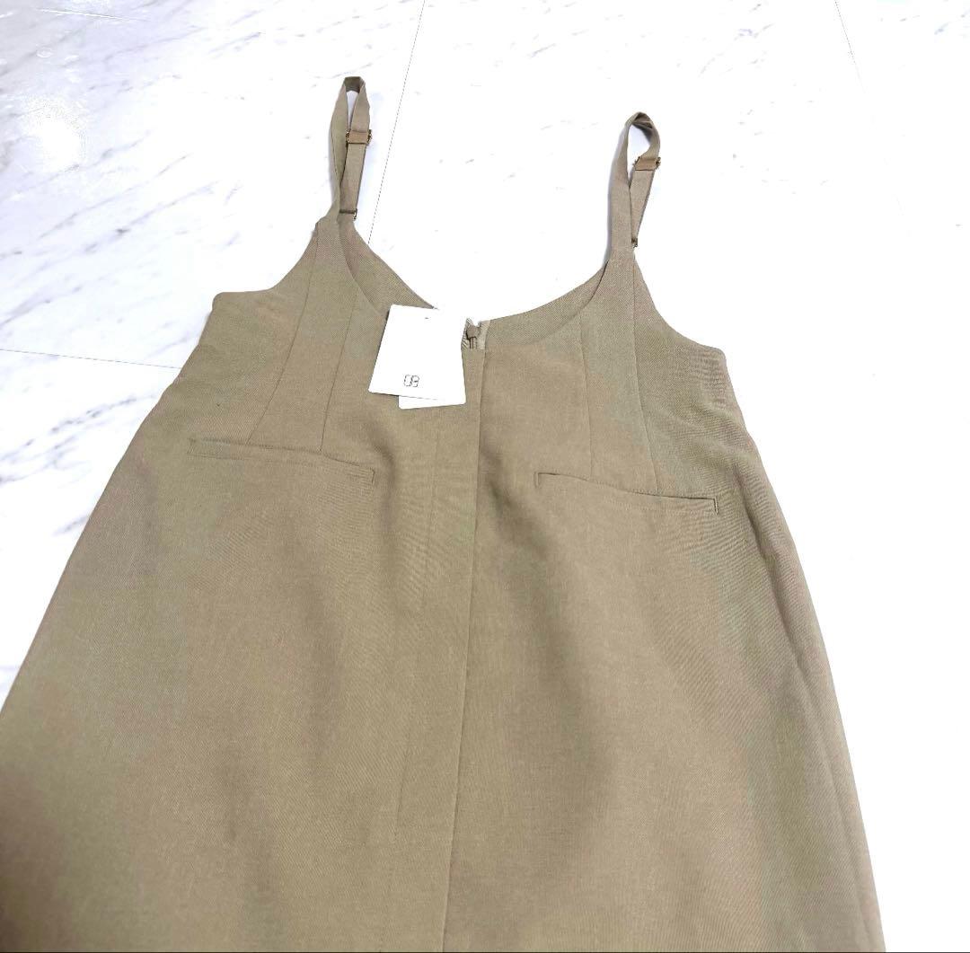 【新品タグ付き】完売品✨️ノーブル スラブオックスロングサロペ 美ライン
