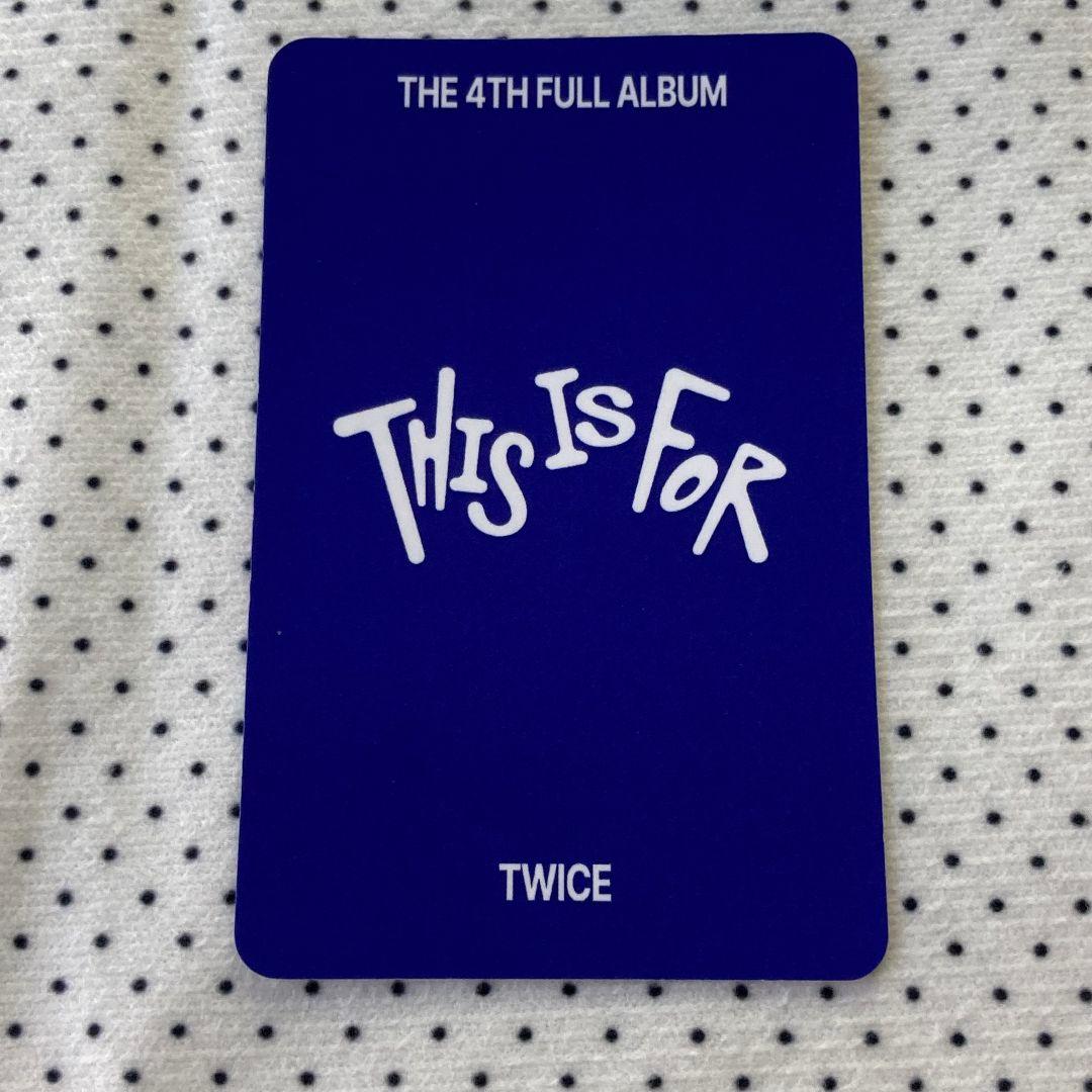 TWICE 7/13 THIS IS FOR ミナ 事前収録 サノク トレカ