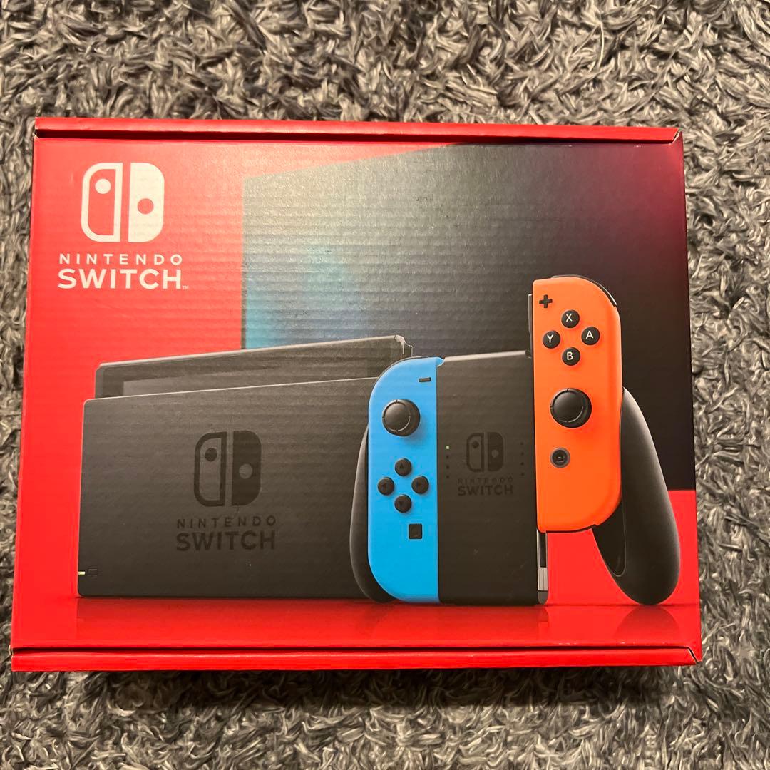 新品未使用Nintendo Switch ネオンブルー ※箱スレ有り