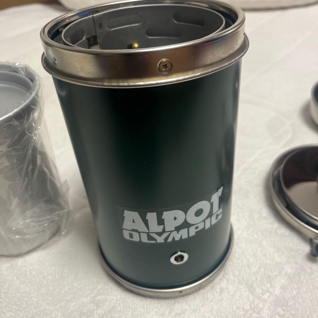 オリムピック ALPOT アルポット グリーン アルコールストーブ 調理器具