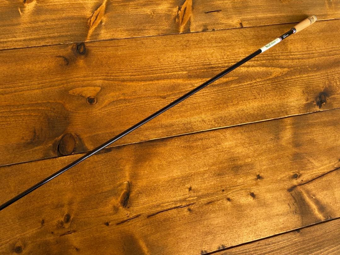 小物釣り竿　タナゴ竿　150cm ウッドグリップ　振り出し竿　ブラック×ホワイト