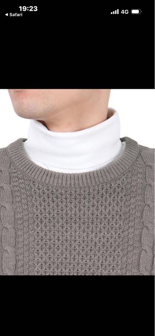 【新品・1万円引き】ROSSEN ケーブルニットセーター　定価18,700円