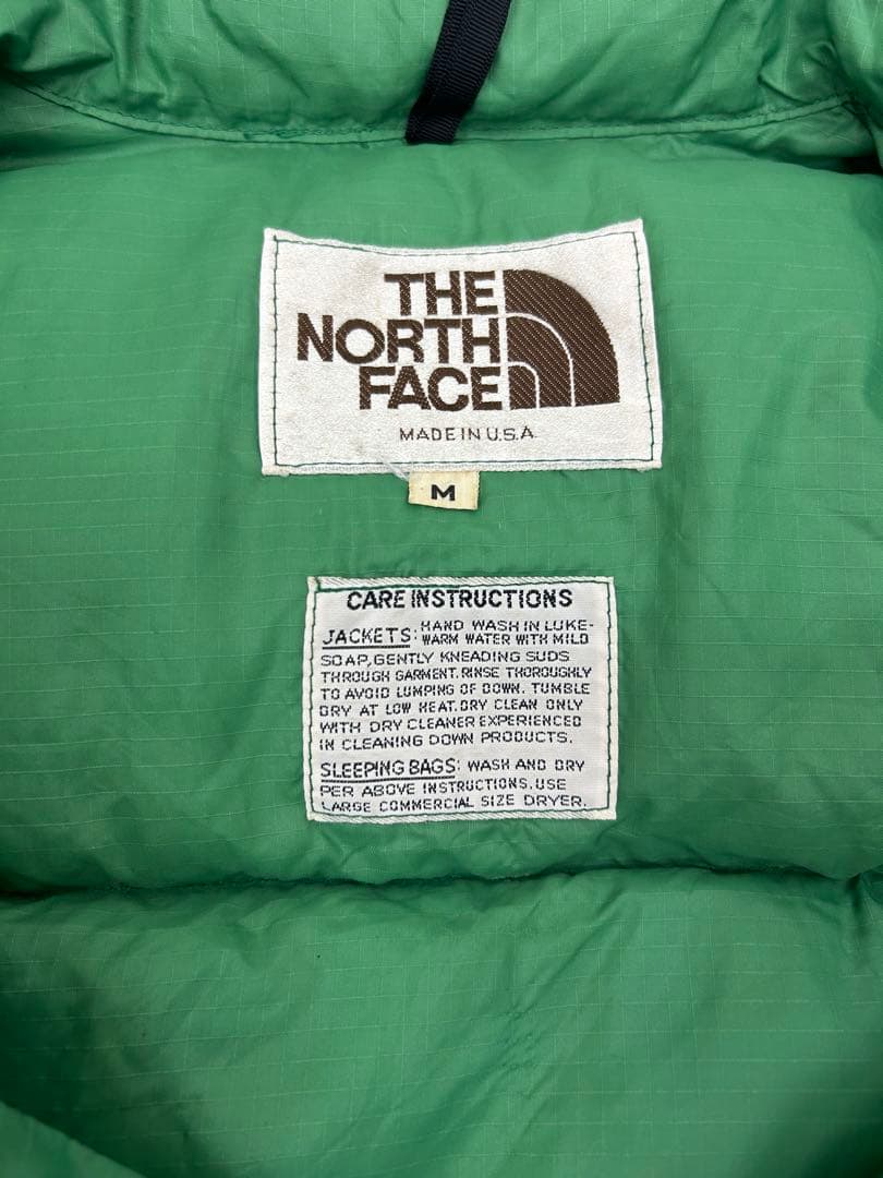 70s THE NORTH FACE ザノースフェイス茶タグUSA製ダウンベスト