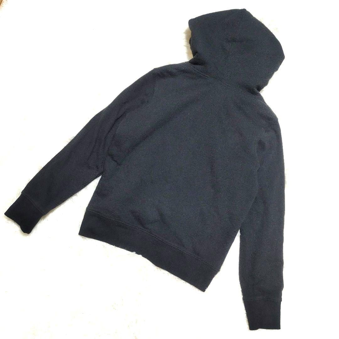【人気即完売品】GAPリラックスフィットパーカー ボア ブラック 黒 フルジップ