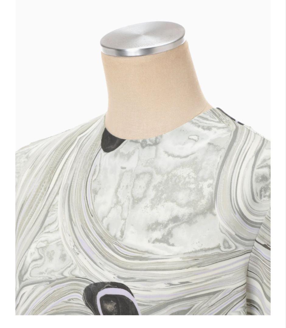 ワンピース Marble Print Jersey Dress - grey