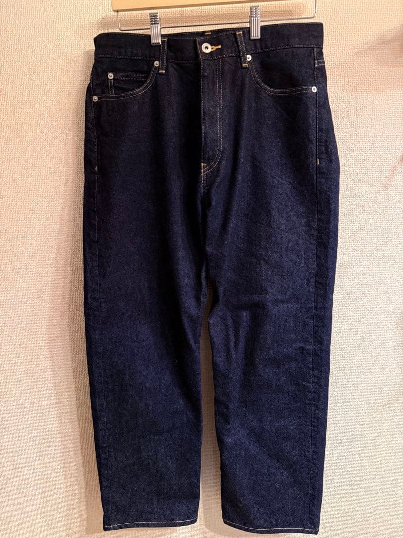 Steven Alan 13.5oz デニムリベット5ポケットバギー テーパード