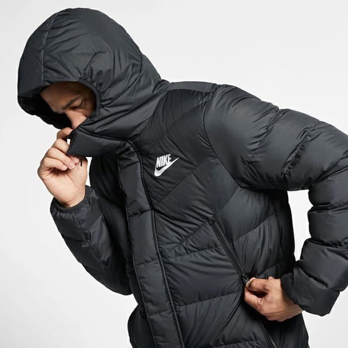 NIKE ナイキ ウインドランナー ダウン ベンチコート 黒 M