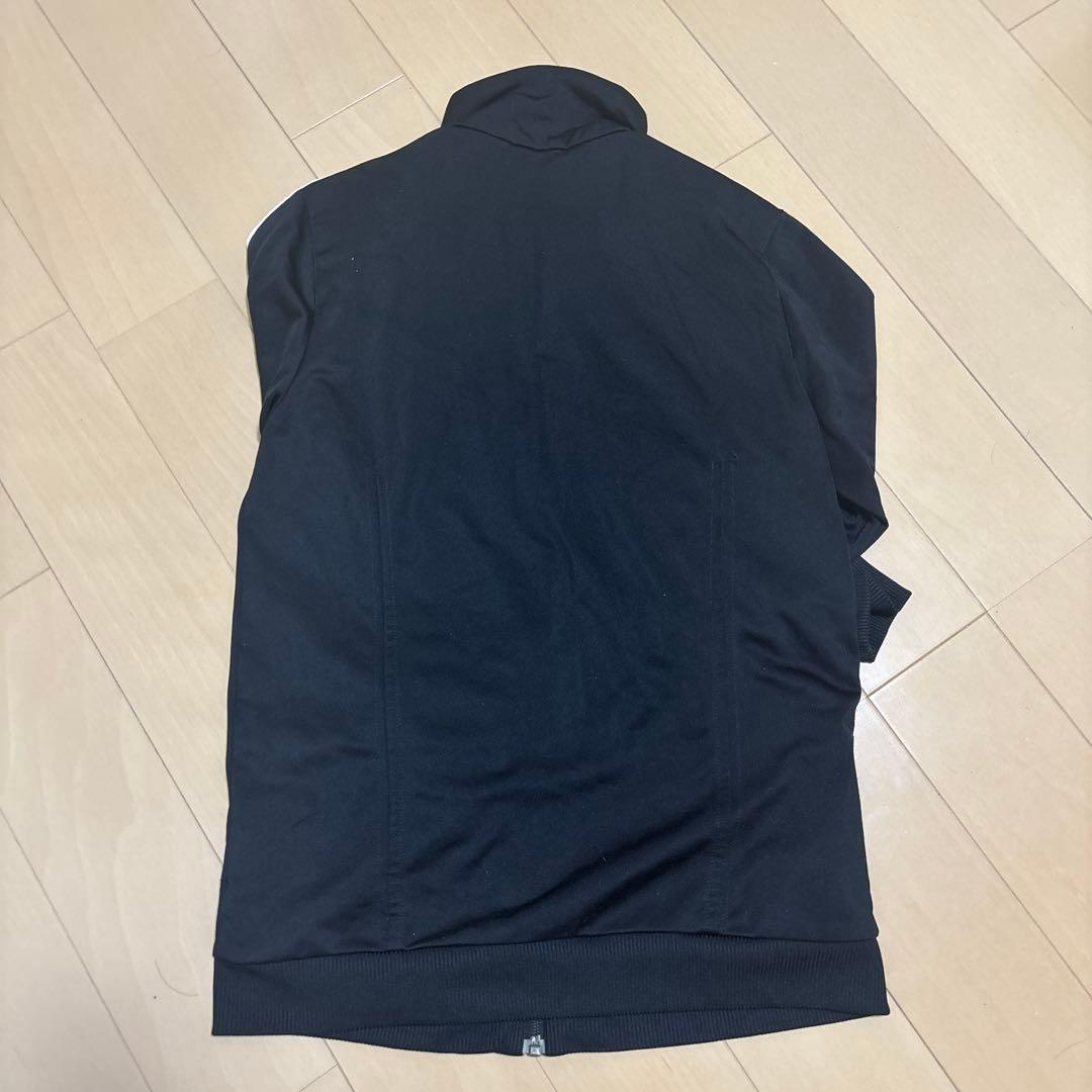 adidas ブラック ジャージジャケット