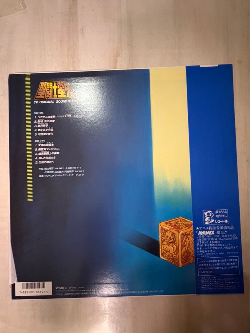 聖闘士星矢 音楽集 TVオリジナル・サウンドトラック LP レコード
