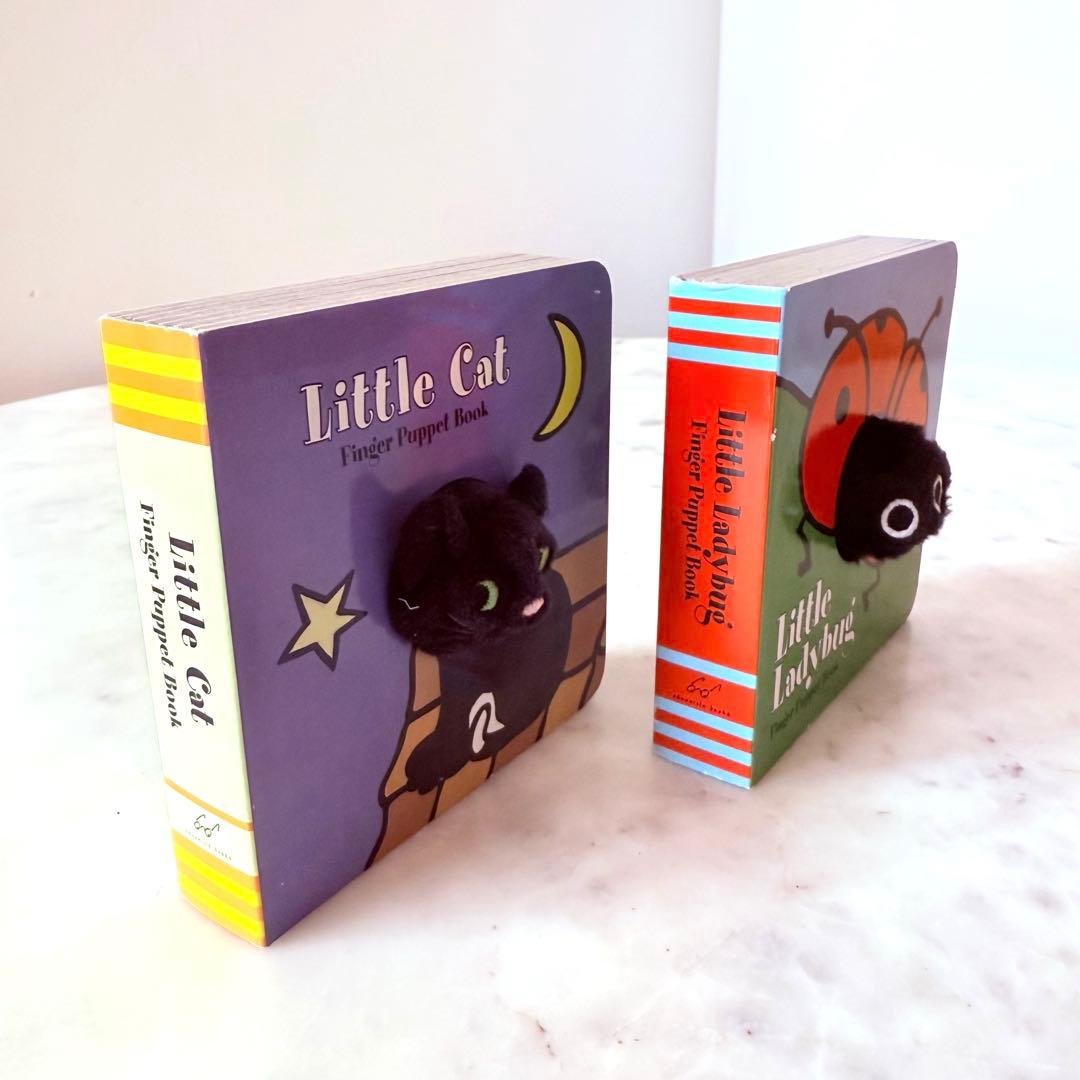 【英語 絵本】 指人形つき絵本　幼児向け　0〜3歳　英語教育　4冊セット