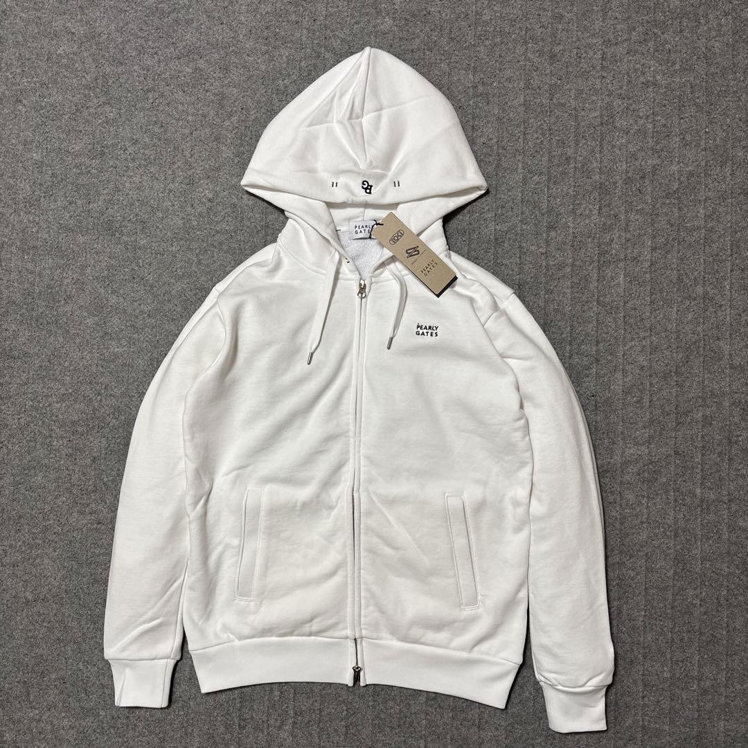 サイズ 0★新品 パーリーゲイツ パーカー 白 055-3962302 併