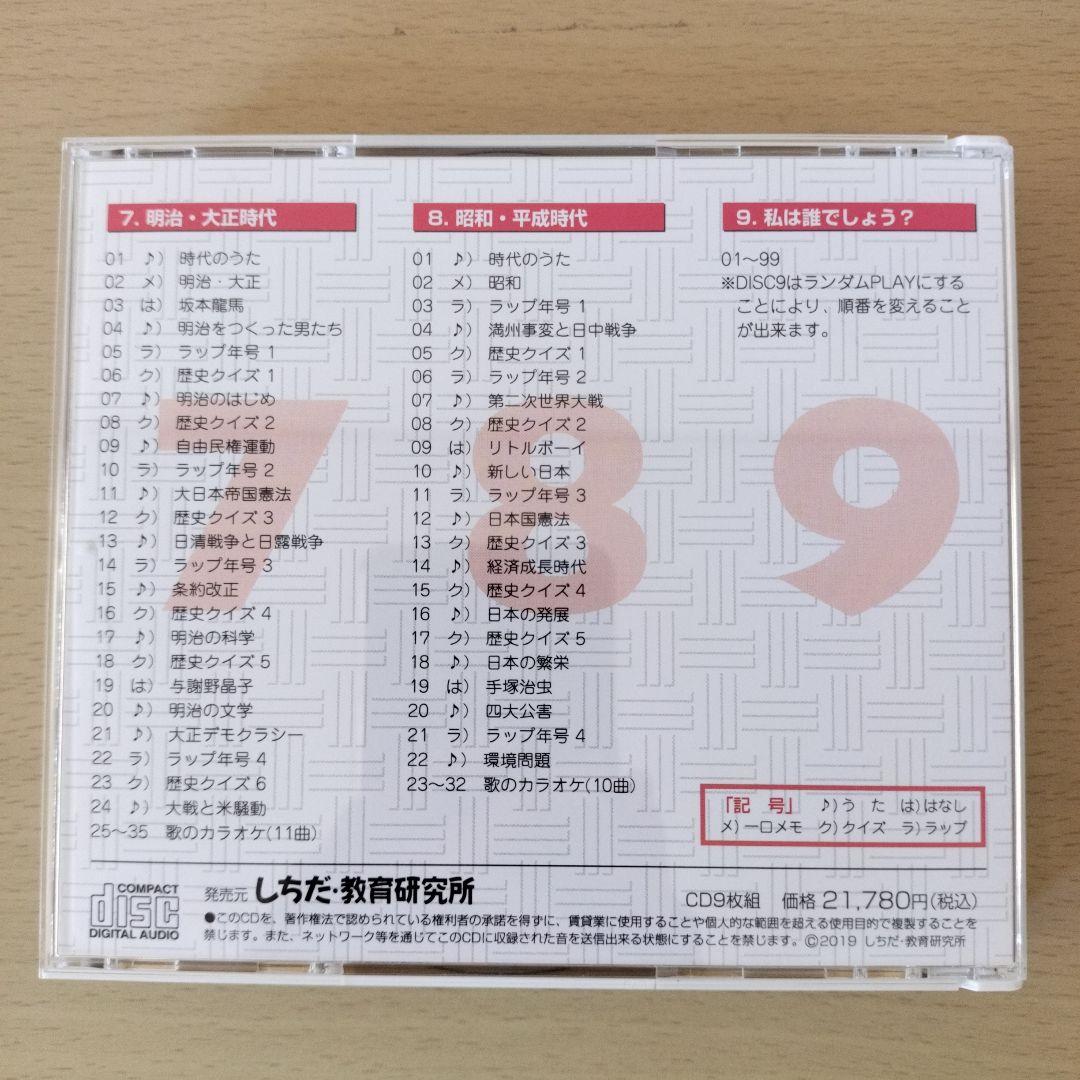 れきし探訪 / しちだ教育研究所　CD 3枚セット　超美品