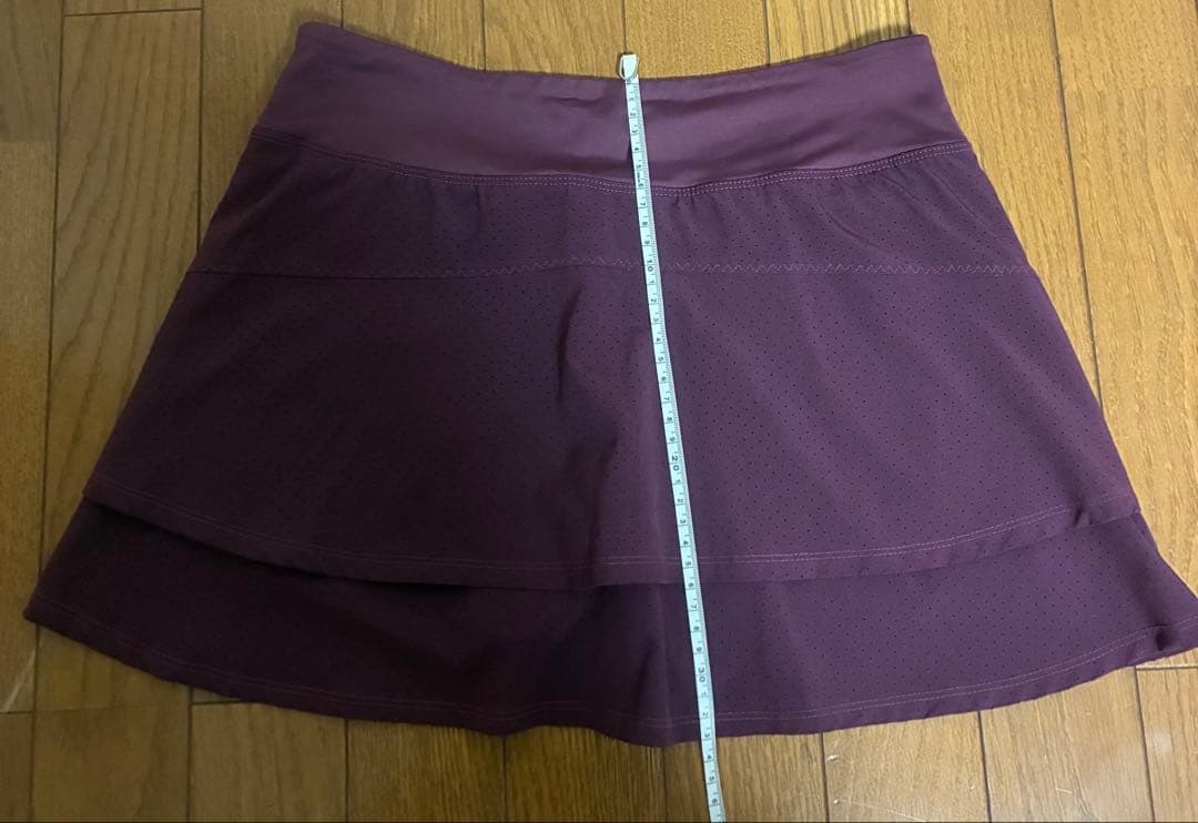 Lija パープル テニススカート ポケット付き