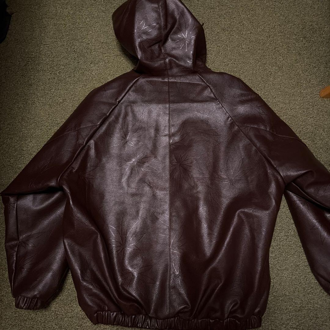HUF フード付きブラウンジャケット S