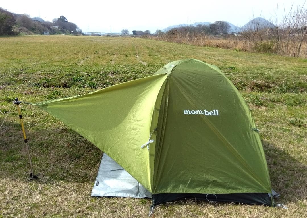 とても綺麗☆モンベル☆新型クロノスドーム1型テント☆グリーン☆mont-bell