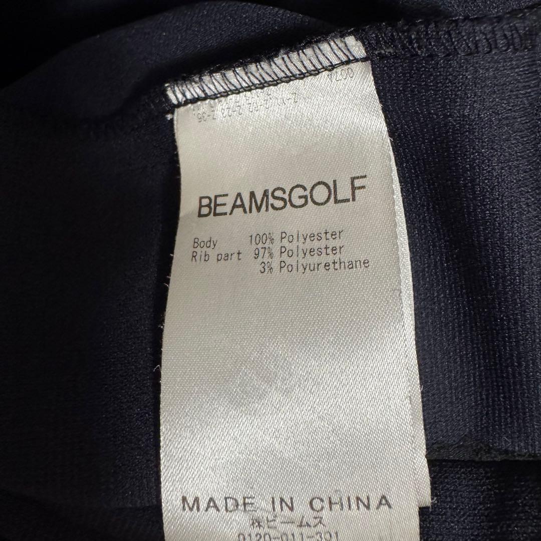 BEAMSGOLFビームスゴルフ　ブルゾン　ネイビー　ホワイト　メンズ　M