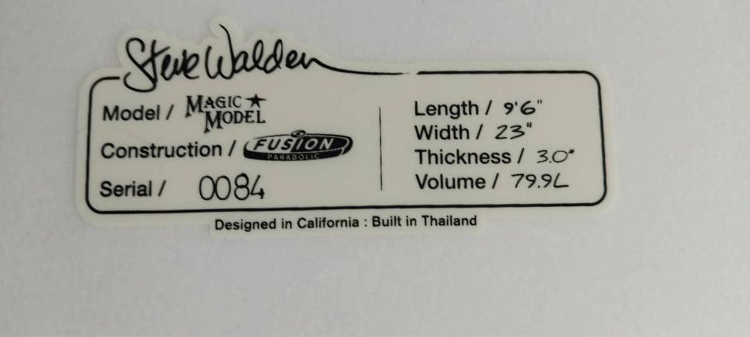 WALDEN MAGIC MODEL 9'6\"　 ロングボード