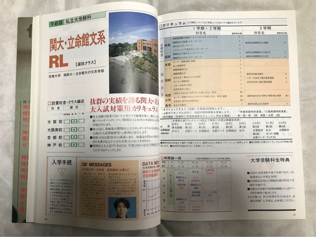 代々木ゼミナール パンフレット '97 大学受験科・単科ゼミ 新品