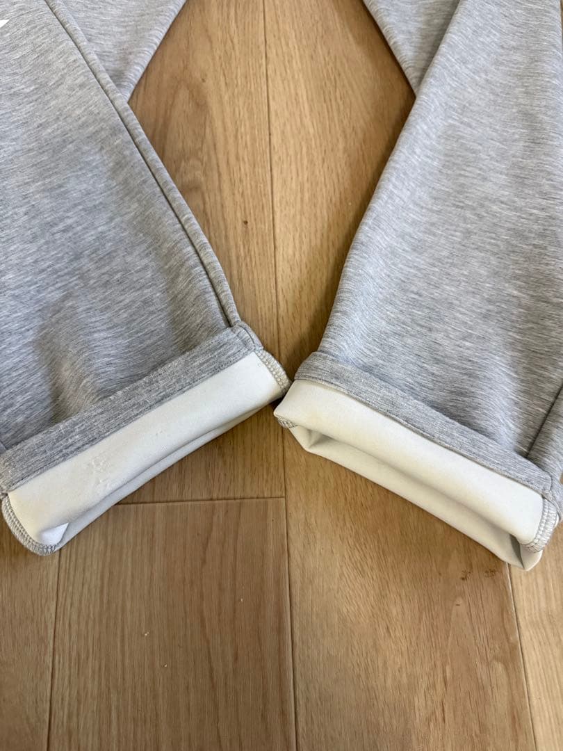 V12 メンズ テーパード スウェット ストレッチ ロゴパンツ