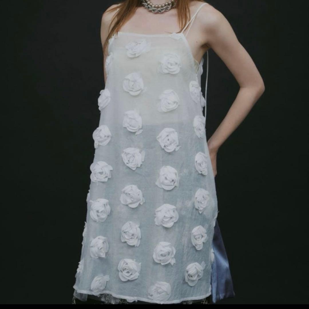 ワンピース yae Rose pattern camisole dress