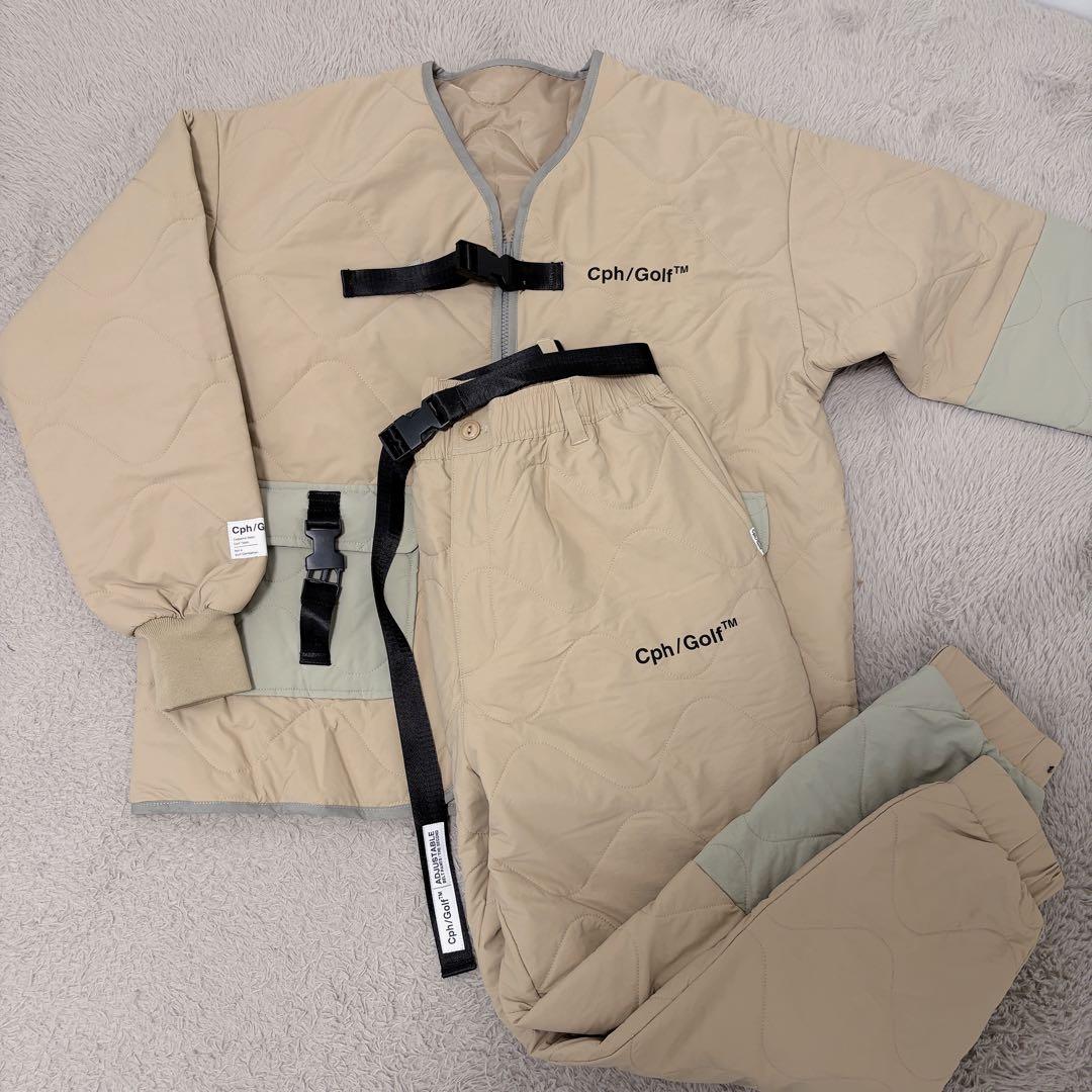 Cph/Golf メンズ セットアップ 中綿 ジャケット パンツ